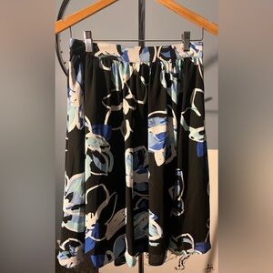 Elle Floral Black and Blue Women's Skirt